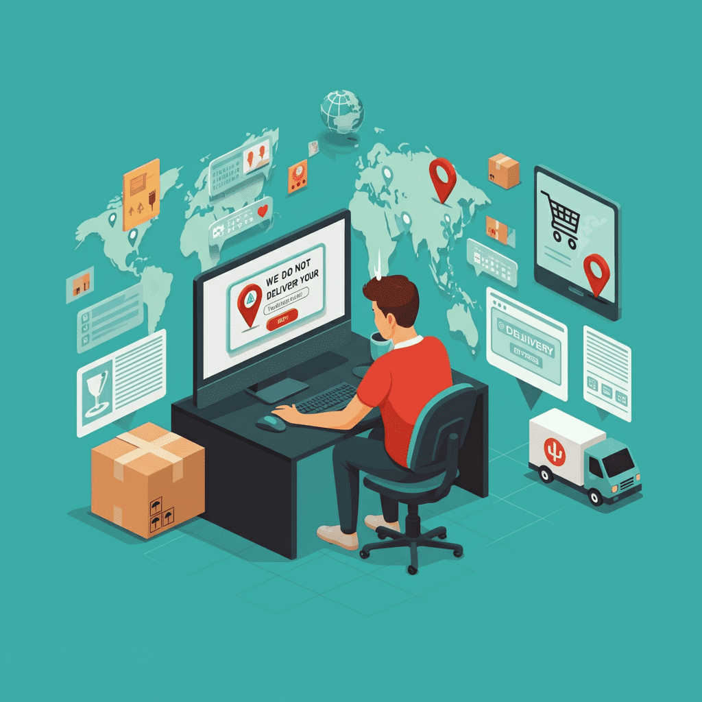 Websites who do not deliver to your address