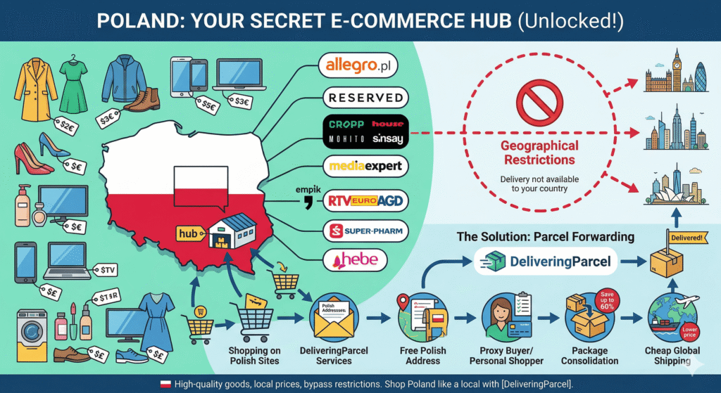 poland parcel forwarding service with deliveringparcel 