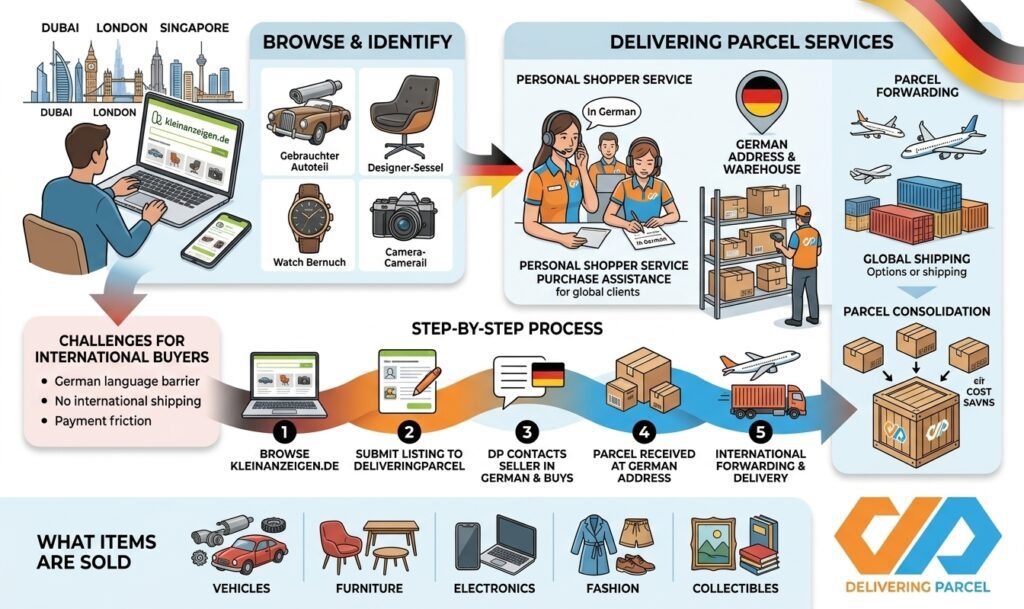 Kleinanzeigen.de rership service with deliveringparcel