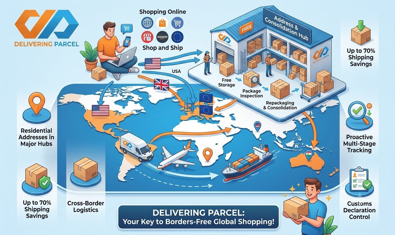 shop and ship forwarding with deliveringparcel